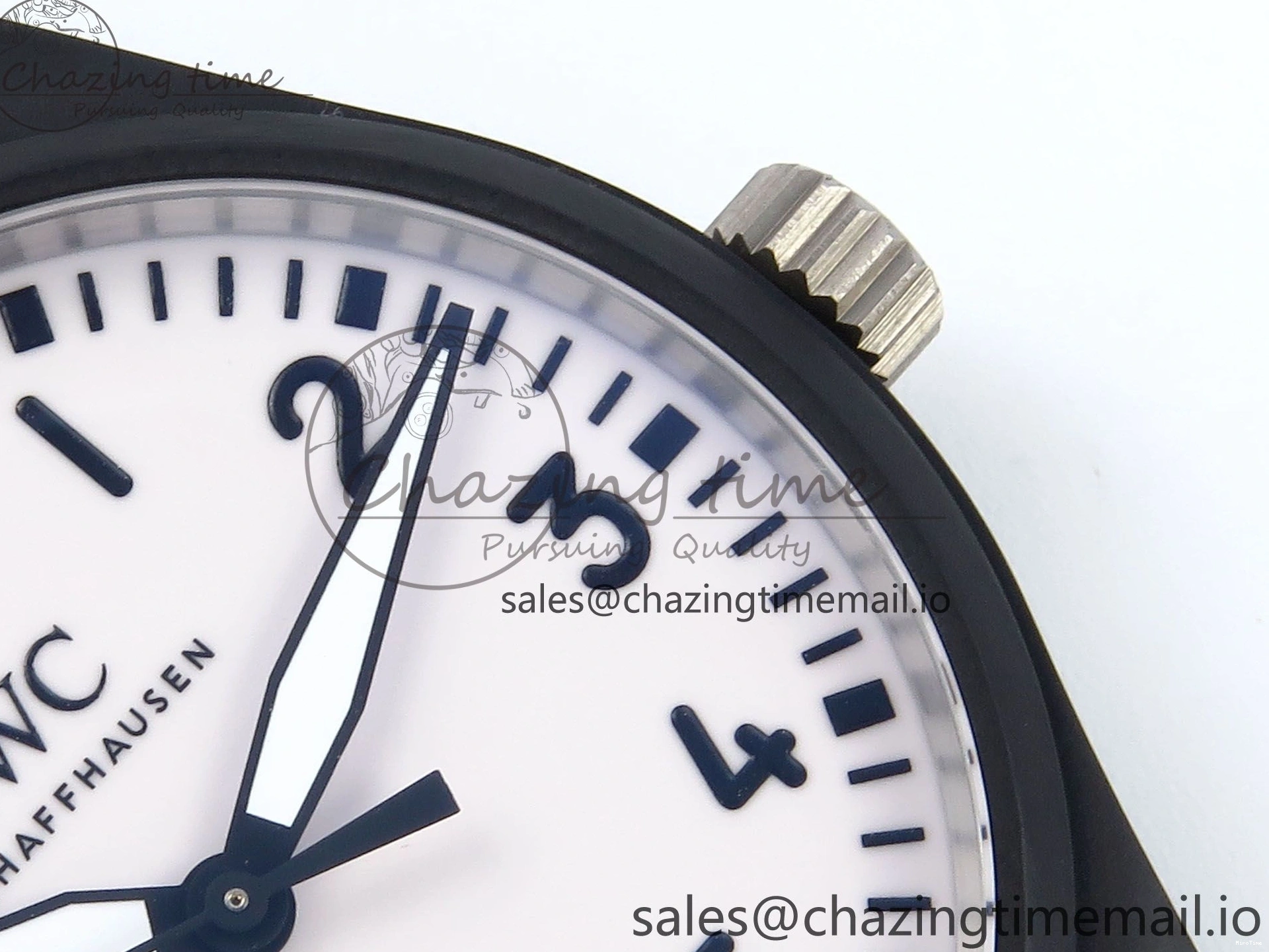 MIROTIME 0307 TravelReady Pilot IW326905 Black Aces M+F 1:1 Best Edition White Dial on Black Rubber Strap MY 7000